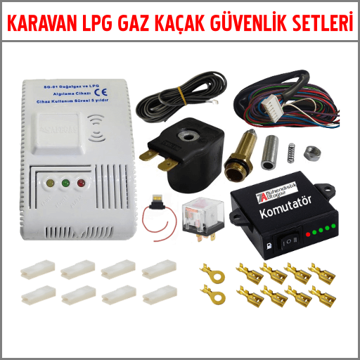 Karavan Lpg Gaz Kaçak Güvenlik Setleri